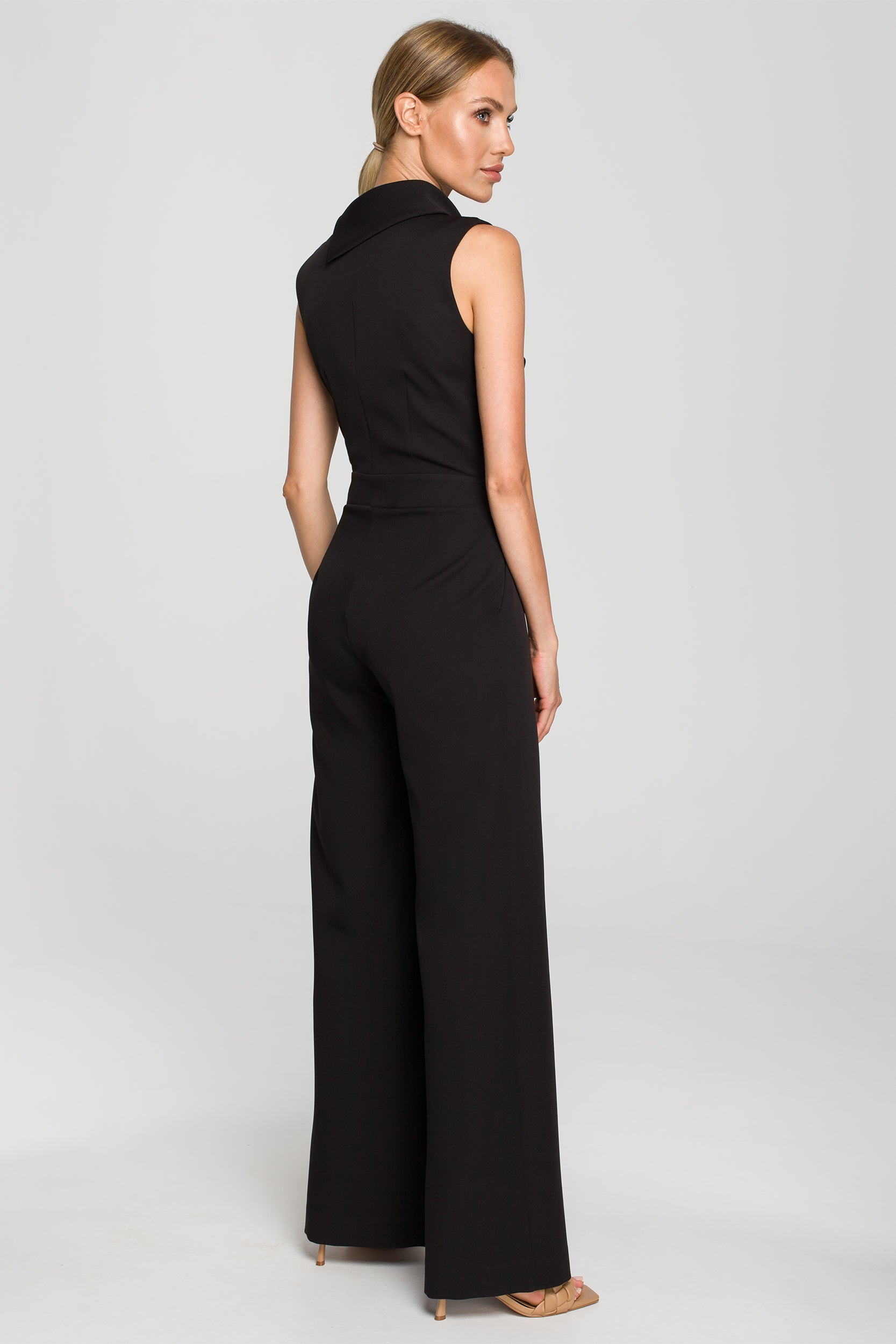 Wide Leg Sleeveless Jumpsuit